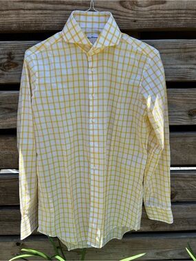 Bespoke Handmade Cotton Button Down Shirt - M